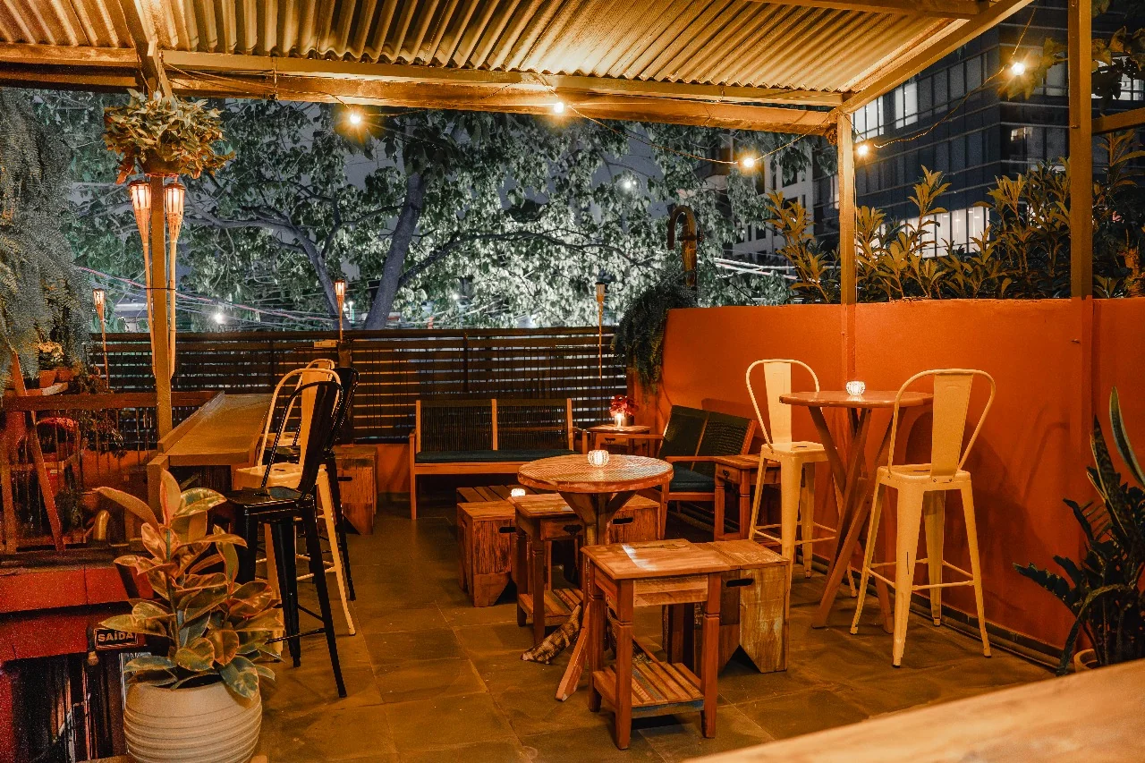 Decoração estilizada para confraternizações na Laje Pinheiros