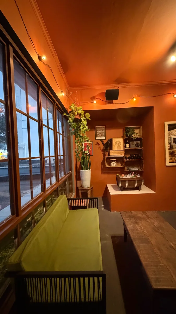Lounge ao ar livre para confraternização no Tatuapé